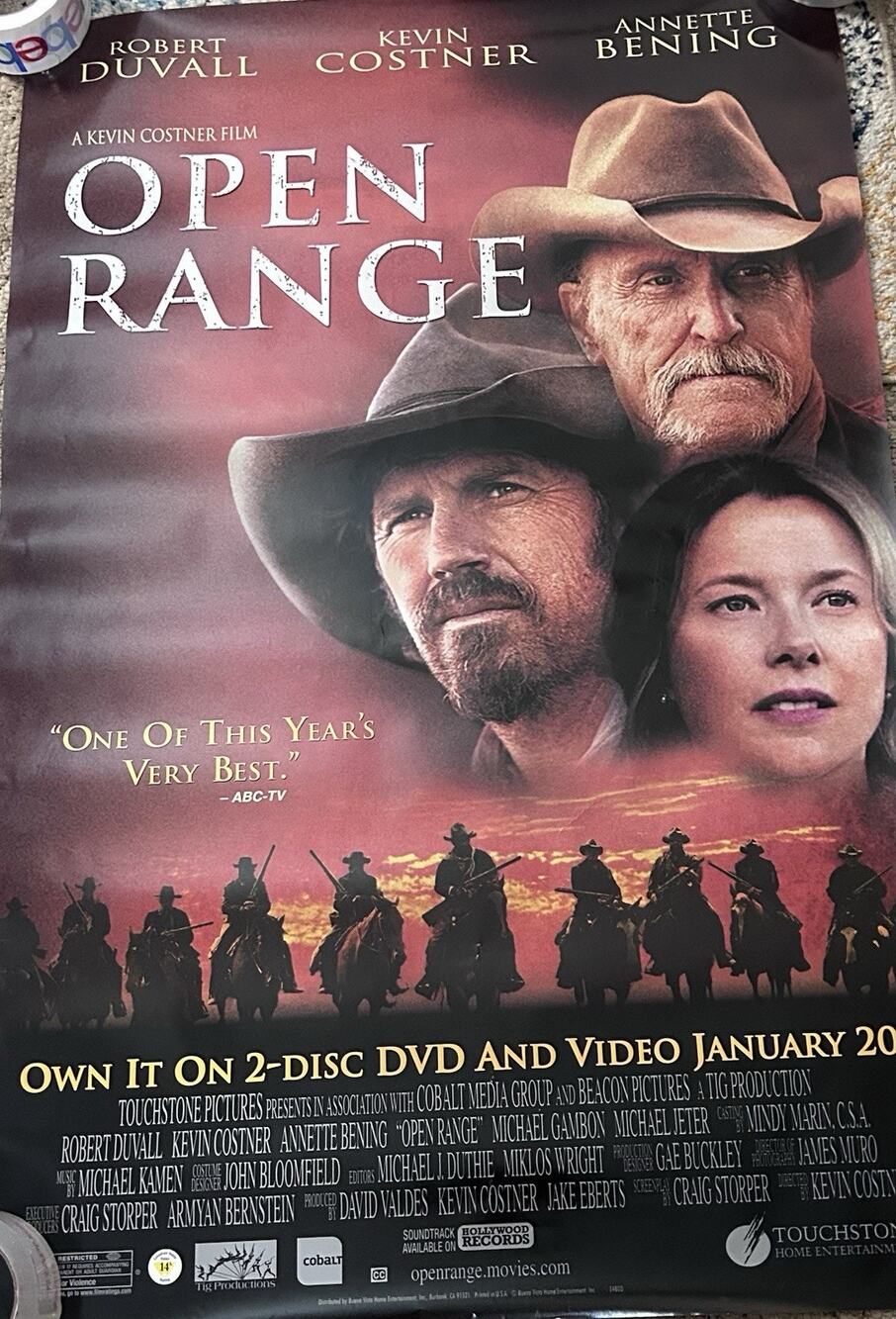 Open Range 2003 Original Movie Poster 27x40 Kevin Costner Robert Duvall